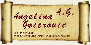 Angelina Gmitrović vizit kartica